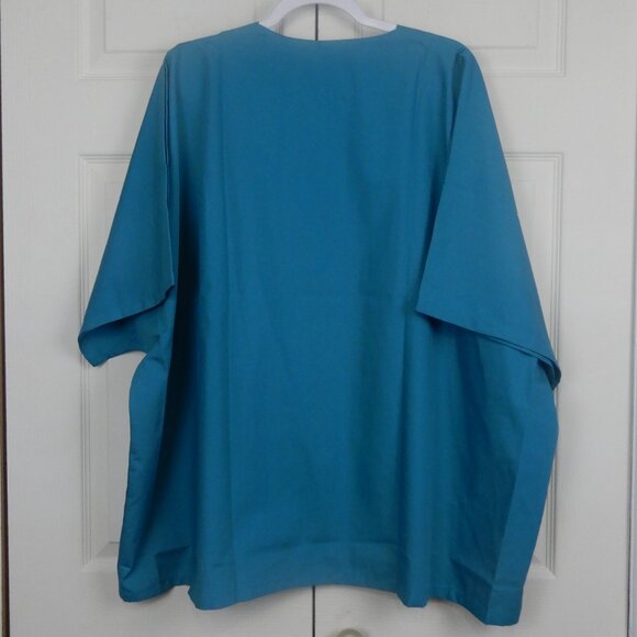 AMS Medical Uniform Scrubs Style 100 Teal Size 5XL Left Side Chest Pocket (U016) - Picture 2 of 9